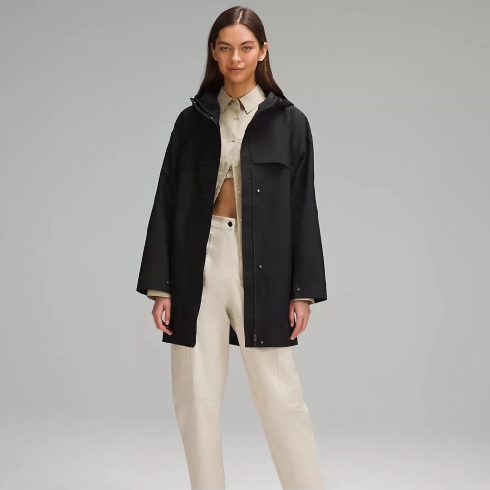 Lululemon Mid-Length Waterproof Rain coat medium